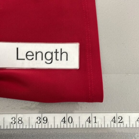 Evan Picone Chic Peek Dress NWT Long Sleeve V-Neck A-Line Red Size 16 - Picture 13 of 15